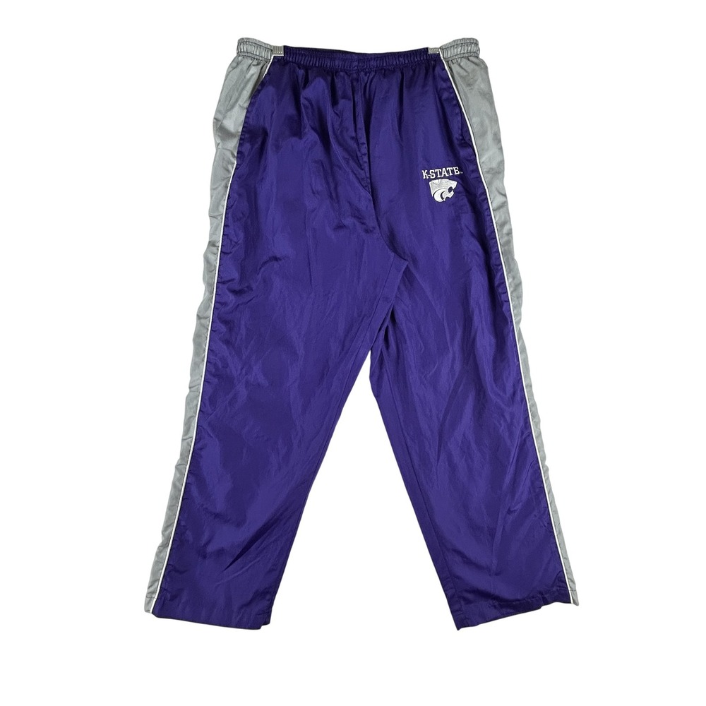 Kansas State Wildcats Pants Mens Medium NCAA Basketball Red Oak 90s Vintage Styl